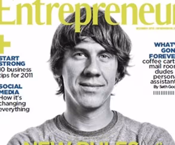 Foursquare’s Dennis Crowley Makes The Cover of Entrepreneur