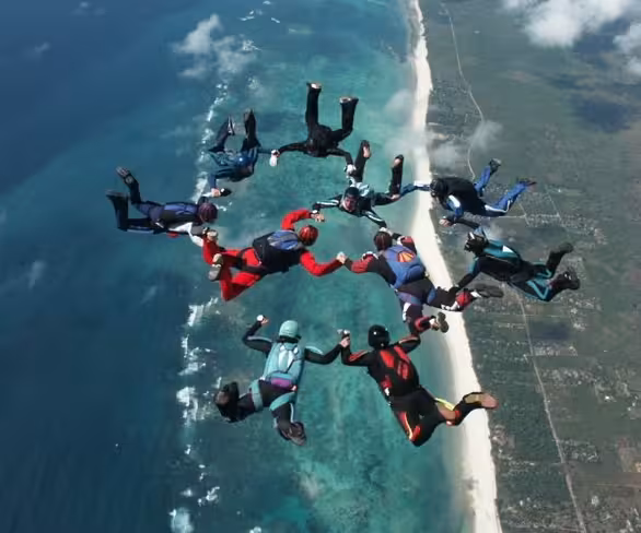 Skydiving, Google Earth Style Featured Image