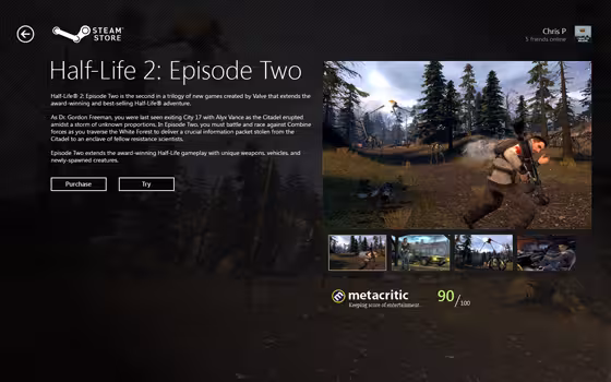 Steam 'Metro Style' UI Mockup - (FAN MADE : NOT ASSOSIATED WITH
