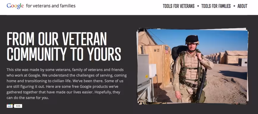 Google for Veterans and Families