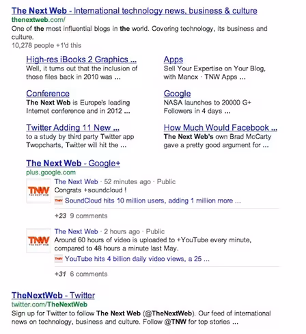 Google Social Search 