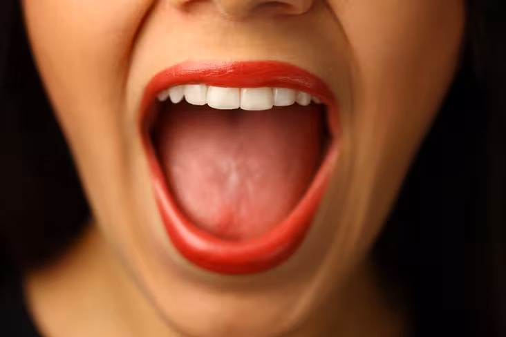mouth open