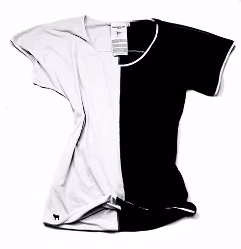 The Black And White T-Shirt - 1