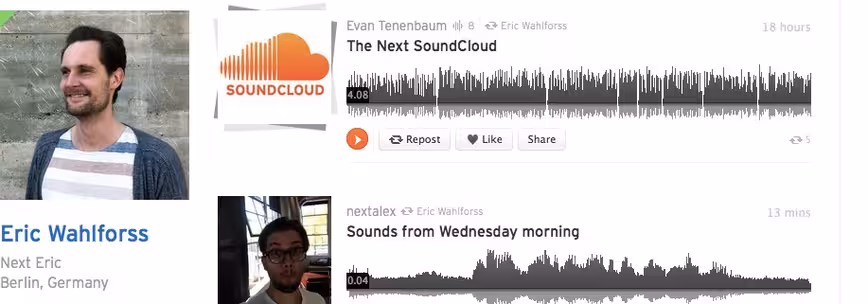 Eric Wahlforss’s stream on SoundCloud - Create, record and share your sounds for free