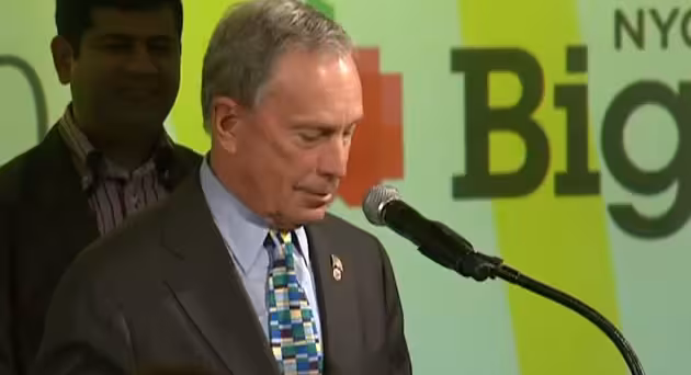 New York Mayor Mike Bloomberg speaks at the 2012 BigApps Awards