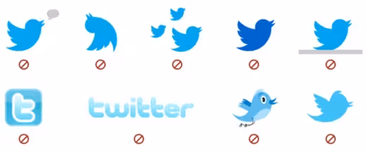Twitter bird guidelines
