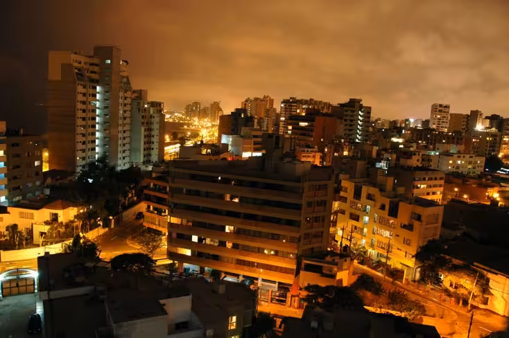 View of Miraflores in Lima Peru via Pond5