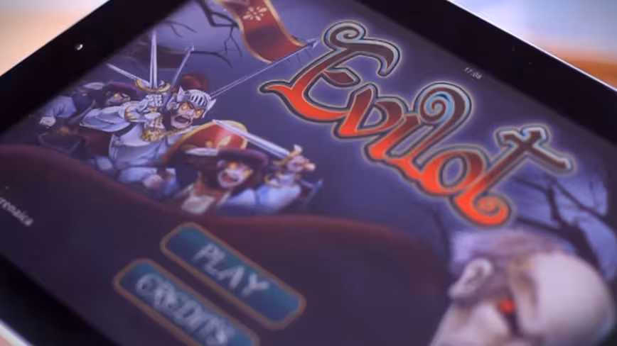 evilot tablet with logo