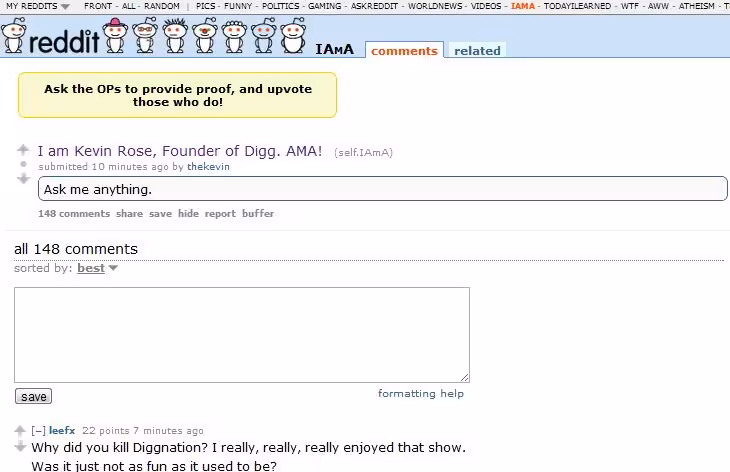 kevin rose reddit