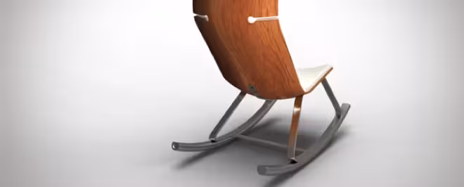 This stylish rocking chair uses your movement to charge your gadgets