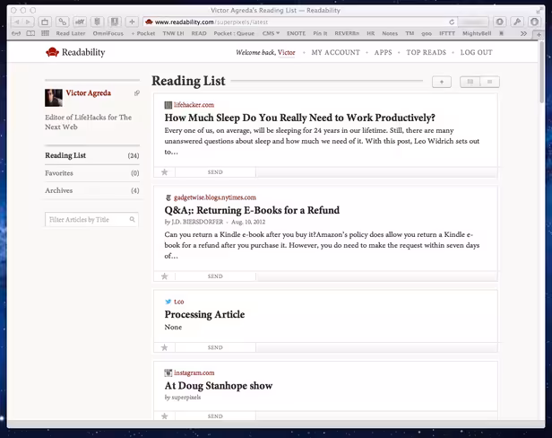 readabilityReadListWeb
