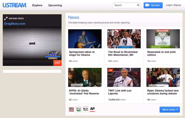 ustream news
