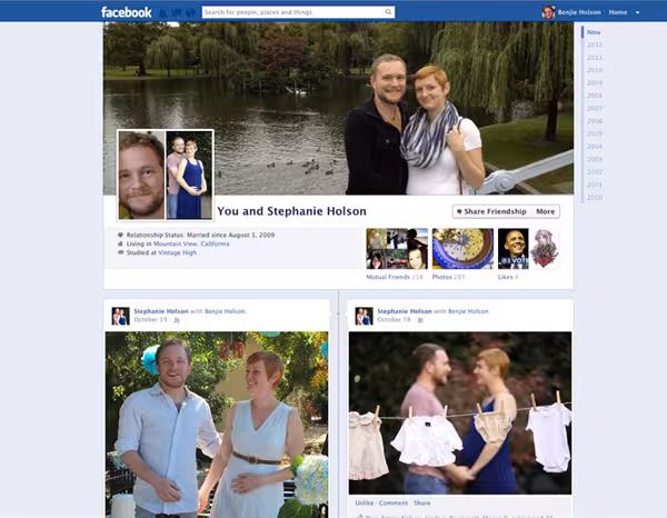 Facebook Friendship page