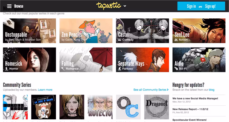 Tapastic screenshot