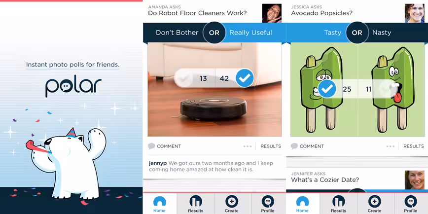 Polar iOS app screenshot