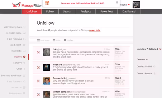 ManageFlitter