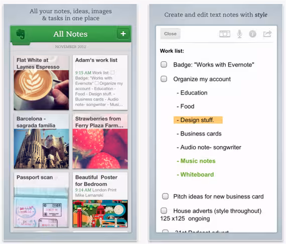Evernote for iOS