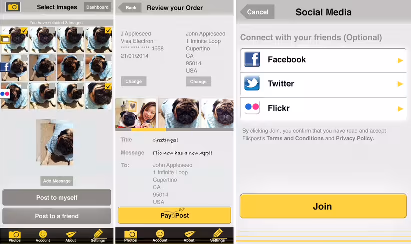 flicpost screenshots