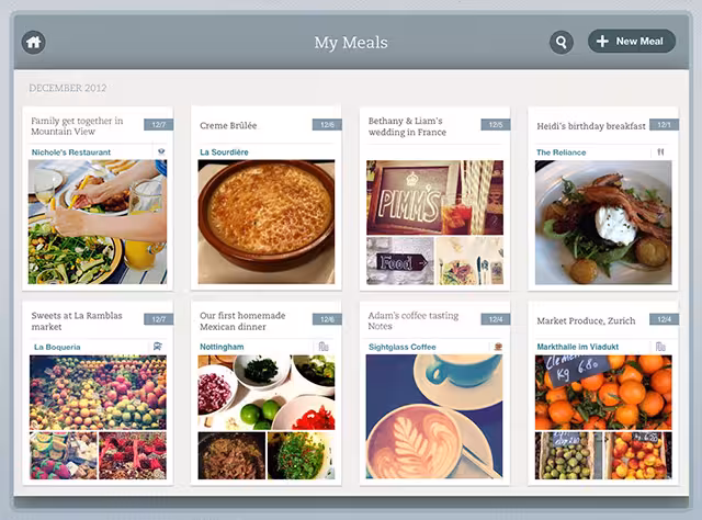 Evernote Food MyRecipes Screen