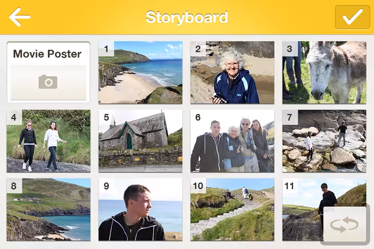 Montaj Storyboard Screen