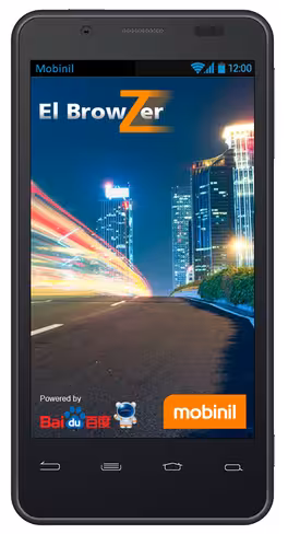 Orange & Baidu Browser - Mobinil splash page screenshot