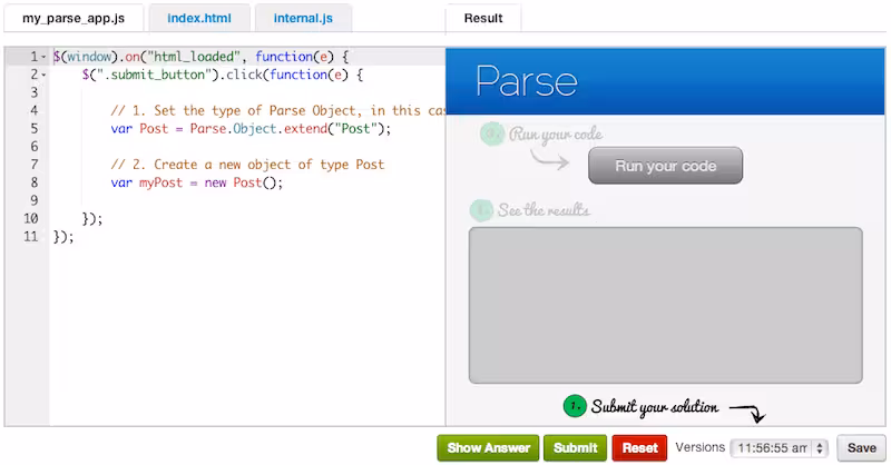 parse lessons