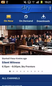 sky go android screen shot