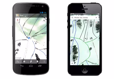google maps ski