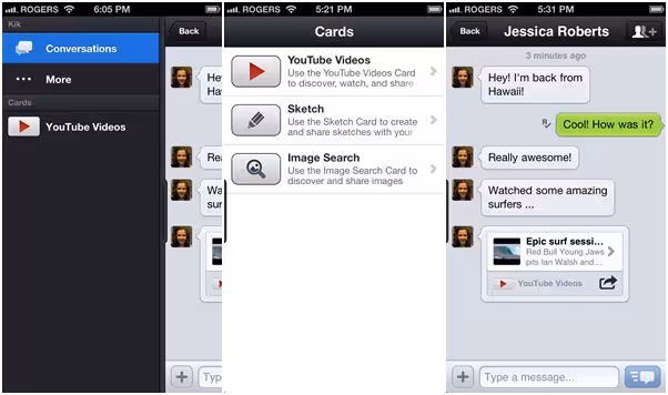 kik cards
