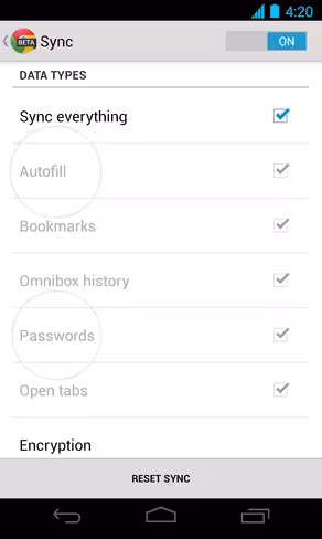 Chrome for Android Beta m26