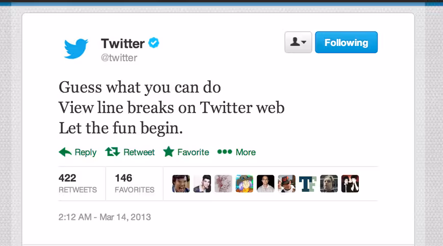 twitter-linebreak