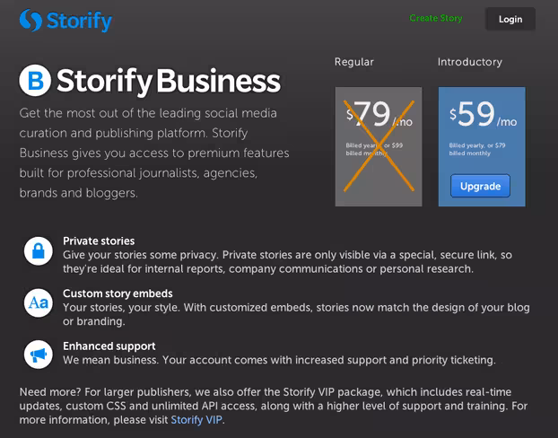 Storify Business screenshot