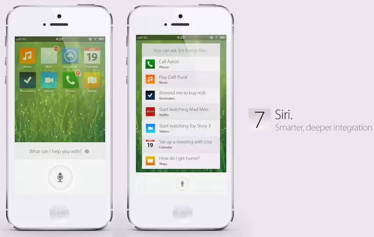 siri ios7 concept design