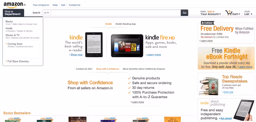 amazon kindle india