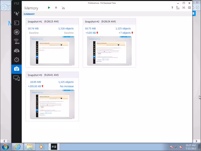 IE11 Dev Preview F12 Tools