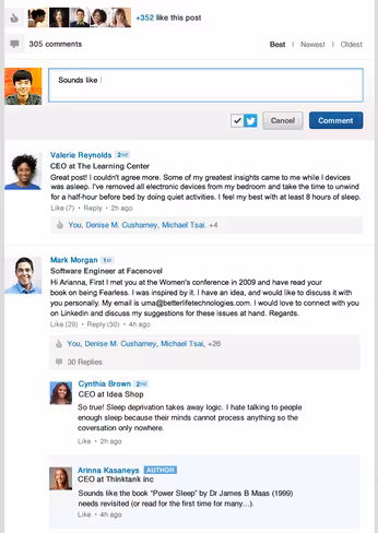 Influencer-Comments-Sreenshot