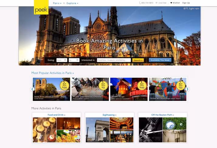 Paris Region Page