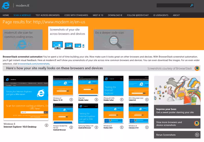modern.IE Updates
