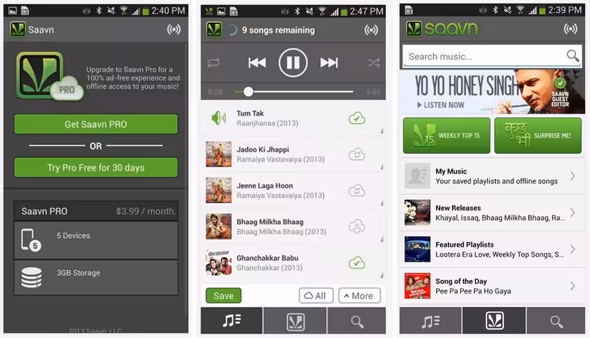 saavn pro android