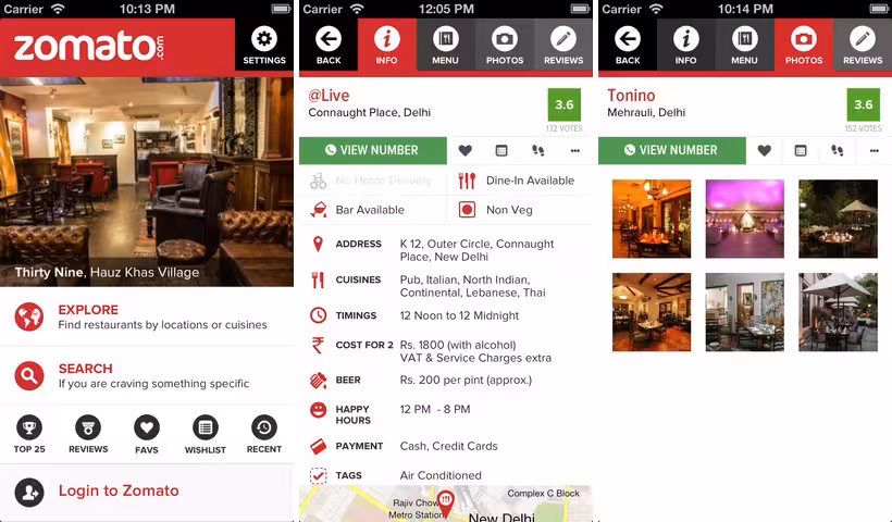 zomato ios