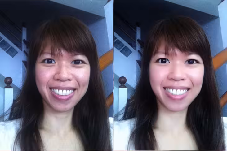 Beauty Plus for Android and iOS - before and after