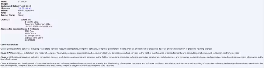 Apple-Startup-Trademark