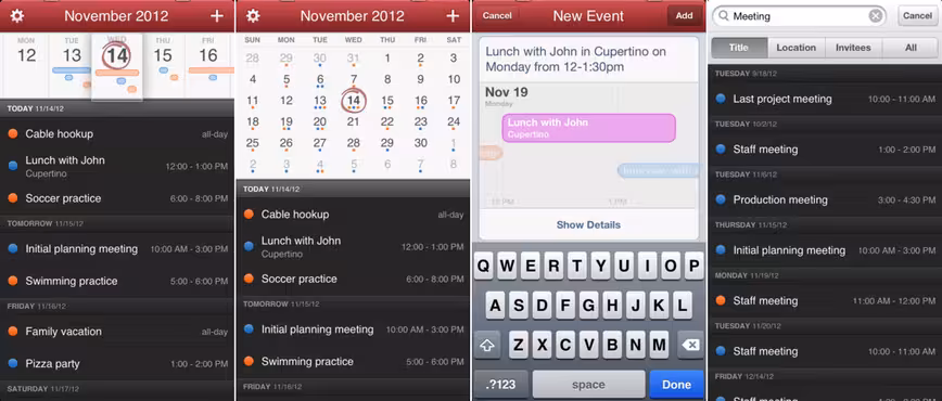 Fantastical Apple calendar app 