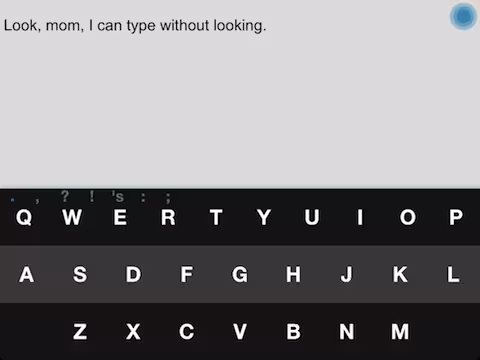 Fleksy writing app iPad