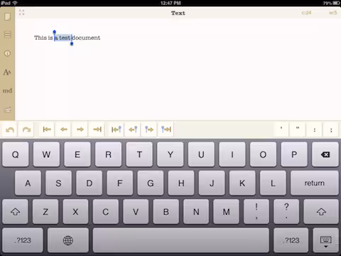 Phraseology writing app iPad