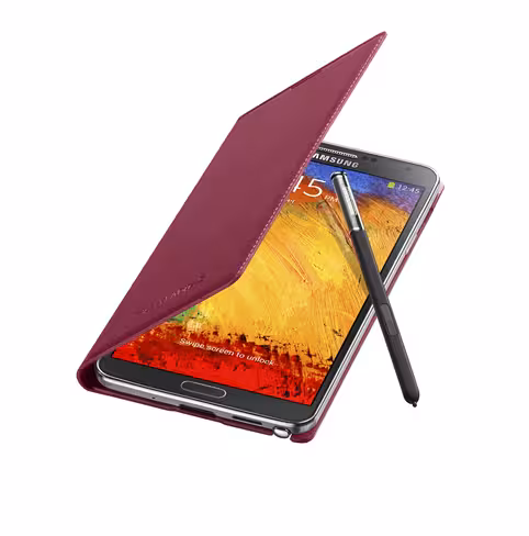Galaxy Note3 FlipCover_004_Open Pen_Plum Magenta