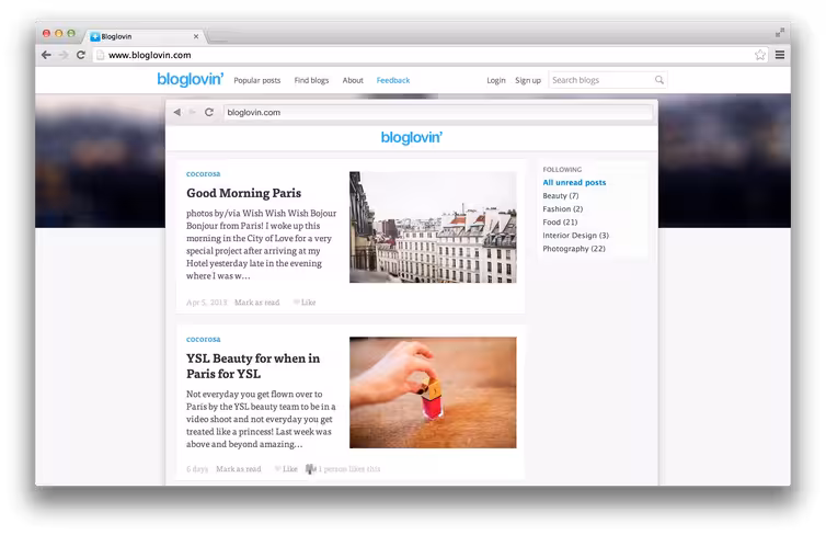 Bloglovin