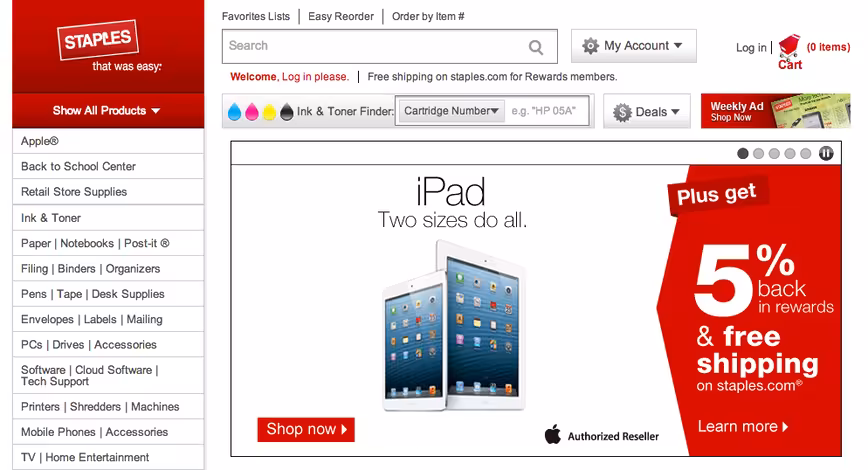 Staples Screenshot