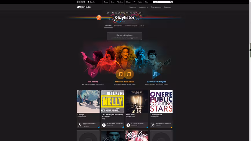 BBC_Playlister_homepage