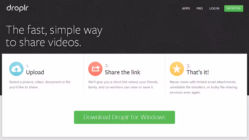 Droplr custom URL shortener